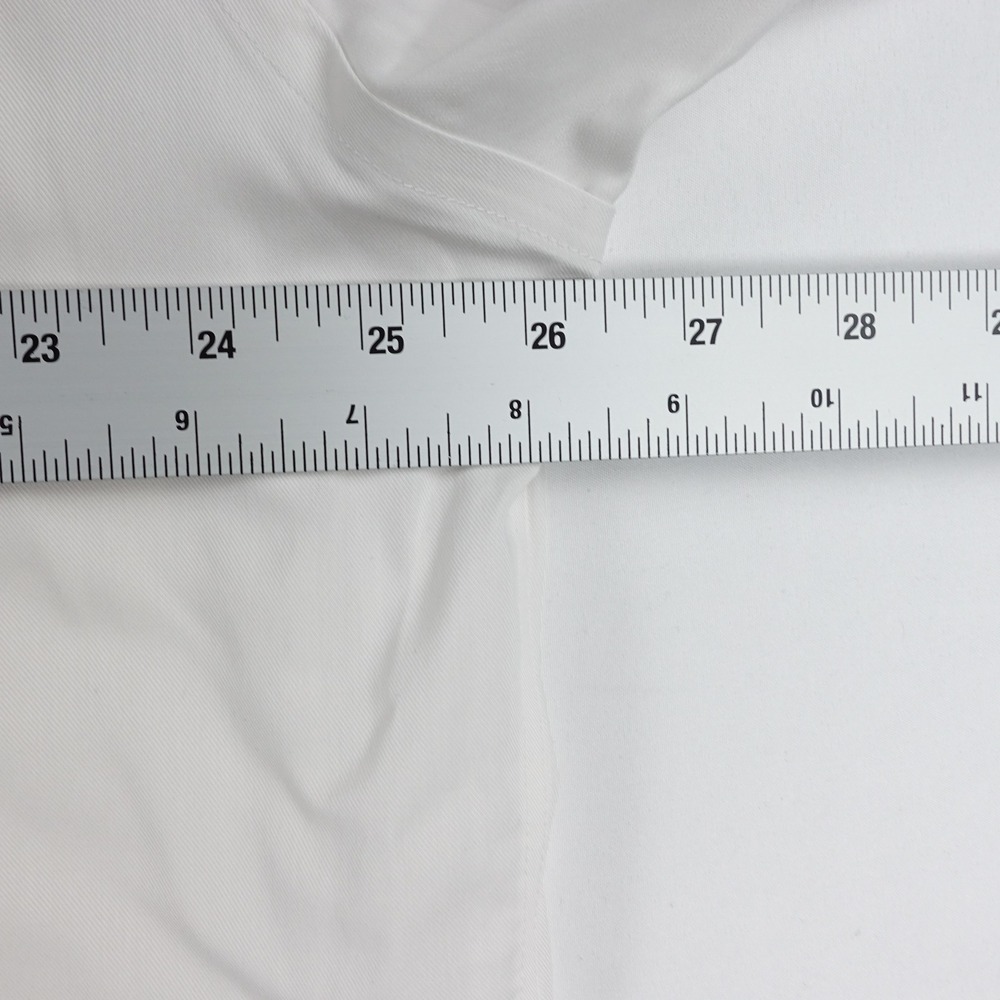 Twillory Performance Dress Shirt Men's 18 34-35 Tailored Fit Flip Cuff White - Picture 5 of 13